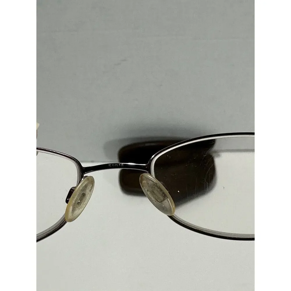 Lauren Hutton L125 Violet Eyeglasses Frames + Brown Hard Shell Case 51[]18-135MM